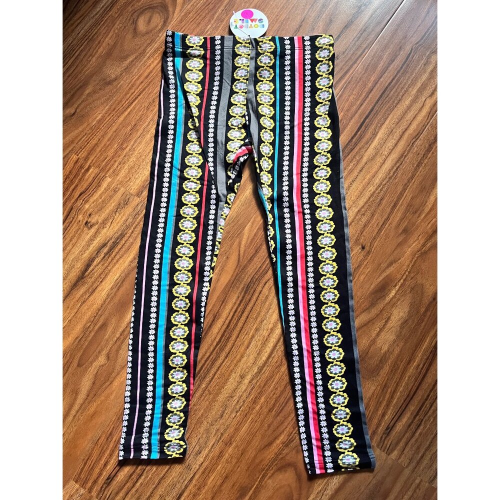 NWT Dot Dot Smile Leggings Flower Chain Pattern 3/4, 5/6